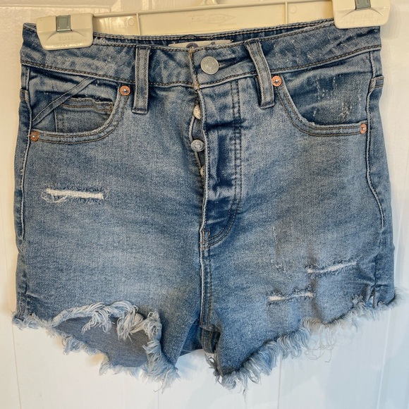We The Free Vintage Denim Shorts Free People Size 24 - Picture 1 of 4